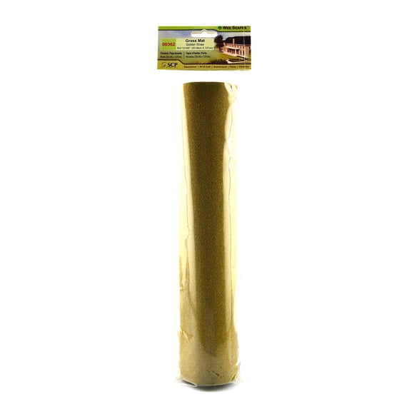 Architectural Model Grass Mats golden straw, 12 in. x 50 in., roll (pack of 3)
