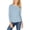 Bleu - Bleu, variante sur I.N.C Chandail en Molleton Plissé pour Femmes, Bleu, Grande Taille, 2X