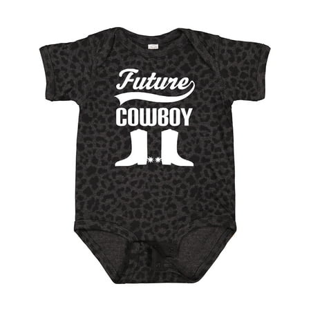 

Inktastic Future Cowboy Western Boots Gift Baby Boy Bodysuit