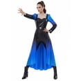 thumbnail image 4 of 3-Piece Black Blue Cosplay Costume for Women Rise Red, Jumpsuit Apron and Badge Set, Halloween Outfit for Anime Party Events, 4 of 8