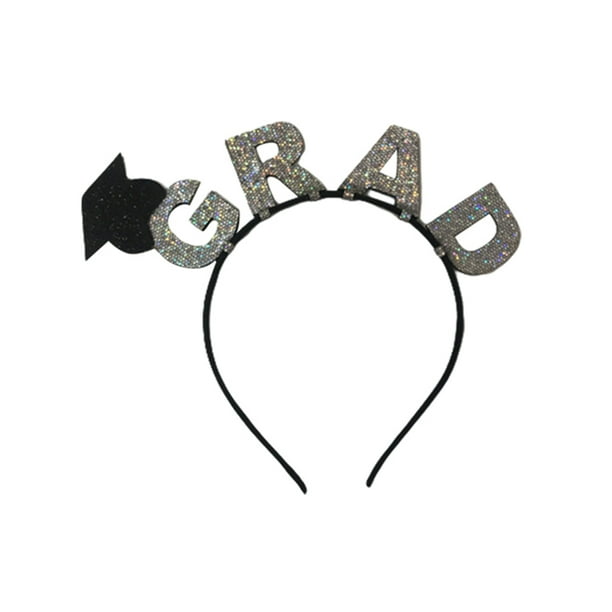 KAKOWELY Diadema decorativa de graduación, banda para el cabello para recuerdos de fiesta de graduación
