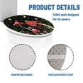 thumbnail image 6 of ZIATUBLE Mushroom Butterfly Toilet Lid Seat Cover Galaxy Toilet Lid Covers for Bathroom Decoraction Dust Resistant Toilet Seat Cover Protector Universal Toilet Cover Seat Lid, 6 of 6