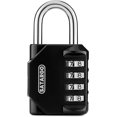 thumbnail image 1 of Shiyou Serrure à Combinaison à 4 Chiffres pour Vestiaire - Serrure de Gym Résistante aux Coupures avec Code - Petit Serrure Combo Intérieur Extérieur (Noir), 1 of 4