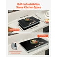 thumbnail image 6 of KFFKFF Induction Stove, 9200W Electric Kitchen Burner, 5 Control Knobs, Integrated Induction Stove with 12 Heat Levels, Glass Top, Automatic Power-Off, 6 of 9