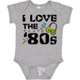 thumbnail image 3 of Inktastic I Love the '80s-musical Notes Boys or Girls Baby Bodysuit, 3 of 5