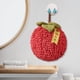 thumbnail image 5 of Toalla de mano con diseño de bolas de felpa, juego de toallas con asa para colgar, toalla suave y absorbente con diseño de bolas de frutas decorativas, juego de toallas para cocina y baño,, 5 of 8