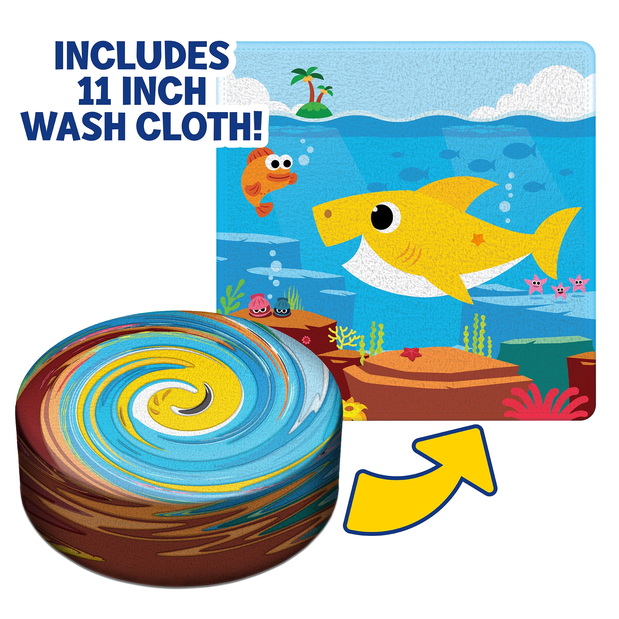 Baby Shark Bath Creations Washable Bath Paints! 3 Dissolvable Bath Stickers  NEW