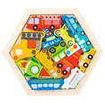 thumbnail image 1 of Wooden Jigsaw Puzzles Learning Matching Puzzle Pieces Diy Art Gift For Kids, 1 of 4