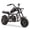 Black, variant on Sunderwell Gas Mini Chopper Bike, DB003 Model 49.4 CC 2-Stroke Dirt Bike with Big Headlight, Rear Shock Absorber, Metal Frame, Disc Brakes, Max Load 165Lbs, Up to 18Mph（Sand）