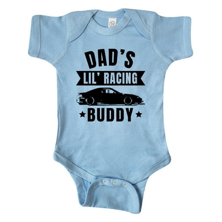 

Inktastic Dads Lil Racing Buddy Gift Baby Boy or Baby Girl Bodysuit
