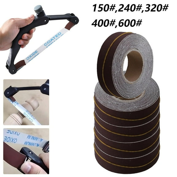 Sandpaper Abrasive Paper Roll Polishing Tape Abrasive Paper Anti-Stretch 150# Fangkenuo
