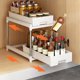 thumbnail image 3 of Estante para especias de cocina, cajón, estante, organizador de armarios de cocina, tipo extraíble, cesta para almacenar frutas y verduras, cajón blanco, 3 of 8