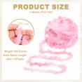 thumbnail image 2 of Uxcell Fur Yarn, Soft Plush Fluffy Chunky Polyester Faux Fur Eyelash Yarn for Crocheting Hand Knitting Blanket Hats Crochet Rose Pink, 2 of 5