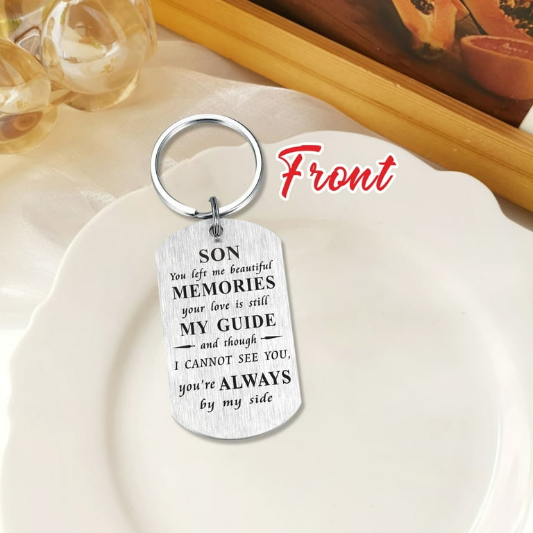 Personalized Engraved Degasken Memory Keychain, Bereavement Personalized Engraved Degasken Memory Keychain, Bereavement
