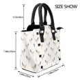 thumbnail image 2 of Lsque Funny Chicken Pattern Leather Rivet Shoulder Bag – Elegant Genuine Leather & Microfiber PU Crossbody with Detachable Adjustable Strap, 2 of 5
