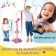 thumbnail image 5 of Kids Karaoke Machine with Microphones and Adjustable Stand, Music Sing Along with Flashing Stage Lights and Pedals for Fun Musical Effect, 5 of 5