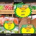 thumbnail image 2 of Price Signs Yellow Paper 50Pcs 3.5x2.7in For Retail Business, 2 of 8