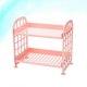 thumbnail image 3 of 2 Layers Assemble Kitchen Desktop Living Room Plastic Finishing Shelf Bathroom Countertop Toilet Storage Shelf Organizer(Pink), 3 of 4