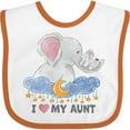 thumbnail image 3 of Inktastic I Love My Aunt Elephant Family Boys or Girls Baby Bib, 3 of 4