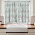 thumbnail image 2 of Ambesonne Aqua and Coral Kitchen Curtains, Flamingo Couple Bird, 55"x39", Pale Blue and Coral, 2 of 3