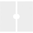thumbnail image 5 of 28"OD x 6"ID x 9 3/4"C x 1"P Rubik Architectural Grade PVC Contemporary Ceiling Medallion, Two Piece, 5 of 7