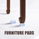 thumbnail image 5 of 20 patas de silicona transparente para tablas de cortar, antideslizantes, con tornillos de acero inoxidable, almohadillas antideslizantes para muebles, protectores de suelo para patas de mesas., 5 of 8
