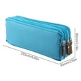 thumbnail image 2 of Dmlowu Pencil Case Transparent Pencil Pouch Three-Layer Sturdy Pencil Box for Office Art Supplies Multifunctional Aesthetics Pen Case for Women Men, 2 of 4