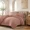 Clay Pink, variant on Catami 7-piece Bed in a Bag Comforter Set with Sheets,Beige,Queen
