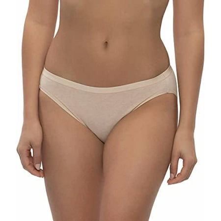 

Felina Womens 6 Pack Organic Cotton Stretch Bikini (Wheat/Sky/Slate/Stone/Rose Purple Small)