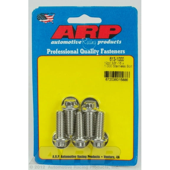 ARP INC. 613-1000 3/8-16 X 1.000 12PT SS BOLTS
