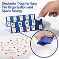 thumbnail image 5 of WAAYEE Mini Travel Rummy Cube Game - 4 Players with Portable Case, 106 Rummy Tiles & 4 Holders, Small Classic Family Strategy Board Game for Adults Family, 5 of 9