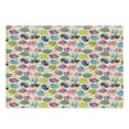 thumbnail image 1 of Mushroom Cutting Board, Colorful Mushroom Vibrant Display Ingredient Variety Fun Design, Decorative Tempered Glass Cutting and Serving Board, Large Size, Multicolor, by Ambesonne, 1 of 1