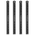 thumbnail image 1 of Uxcell 4 Pcs Straight Ruler 11.81" Metric SAE Aluminum Rulers with Hole Black, 1 of 7