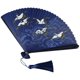 thumbnail image 3 of Chinese Style Bamboo Folding Fan, Portable Handheld Decorative Fan for Weddings, Parties, Dancing, Home Decor, Retro Design with Tassel for DIY and, 3 of 4
