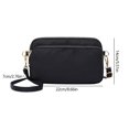 thumbnail image 2 of Bolso bandolera de nailon correa de hombro ajustable cremallera bolso informal femenino para fiesta, 2 of 9