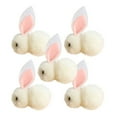 thumbnail image 2 of 10Pcs Easter Bunny under $5! Yannianjz 5pcs Easter Bunny DollToys, Mini Plush Stuffed Animal Decorations, Cute Easter Party Favors Gifts, Small Easter Basket Stuffers, Holiday Decorative Figurines, 2 of 5