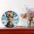 thumbnail image 6 of Giraffa Sunglasses Clouds Black 10 inch Wall Clocks Non Ticking Easy to Read Battery Decorative for Home Bathroom Kitchen Bedroom Living Room, 6 of 8