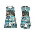thumbnail image 7 of Daiia Comic Airplane Cockpit Illustration Print Women's Dresses 2025 Trendy Short sleeve Dresses Casual Baggy Flowy Maxi Sun Dresses, 7 of 7