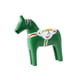 thumbnail image 3 of Figura de caballo Dalecarlian, pintura a color, estatua de caballo Dala sueco para cumpleaños verde, 3 of 9