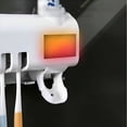 thumbnail image 2 of HIBIBUD 2026 New Toothbrush Sanitizer,Uv Toothbrush Holder Wall Mounted,Bathroom Toothbrush Sanitizer,With 4 Slots and 1 Automatic Toothpaste Dispenser,For Electric / Regular Toothbrush, 2 of 4