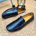 thumbnail image 4 of Men's Casual Loafers Slip On Leather Shoes Lightweight Driving Shoes Moccasins Classic Penny Loafer Flats Boat Shoes Big Size, 4 of 10