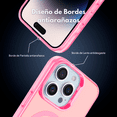 thumbnail image 2 of Funda Case Deluxe Ergonomica Compatible Con Magsafe De Mr. Gadgets, Con Tecnología Qi, Anticaídas, Máxima Protección, Para iPhone 14 PRO Color Rosa., 2 of 7