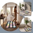 thumbnail image 4 of Dmlowu Bathroom Rugs Macaron Cartoons Printed Bath Mat Multicolor Vintage Bathroom Non Slide Absorbent Door Mat, 4 of 7