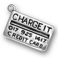 thumbnail image 1 of Sterling Silver 8" 4.5mm Charm Bracelet With Attached 3D "CHARGE IT" Credit Card Word Charm, 1 of 2