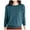 Blue, variant on Ediodpoh Womens Casual Crew Neck Solid Color Pullover Sweater Sweaters for Women White L