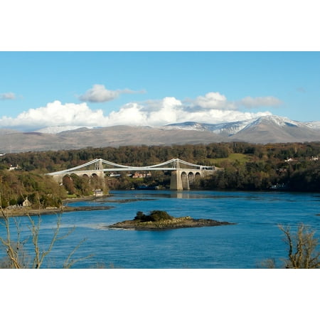 - Framed Art For Your Wall Menai Suspension Bridge Anglesey Wales Thomas 10x13 Frame