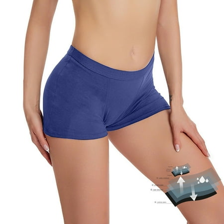 Ukumplol Womens Boy Shorts Womens Underwear Underpants for Women s Underwear Cotton Plus Size Cute Underwear for Women Underpants for Women Womens Panties Blue L