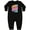 AB-Black, variant on Inktastic Nana and Pops Love Me Retro Flowered Baby Fleece Romper