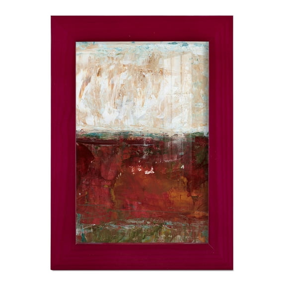 August Horizon II -Framed Print w/glass-Cherry Red