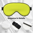 thumbnail image 4 of Naloa Yellow Print Sleep Mask for Sleeper, Light Blocking Sleeping Eye Mask for Women Men, Eye Shade with Adjustable Strap for Travel, Nap,Meditation, 4 of 7
